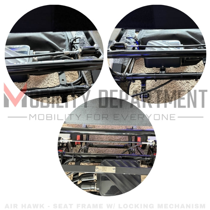 Air Hawk Seat Frame With Locking Mechanism