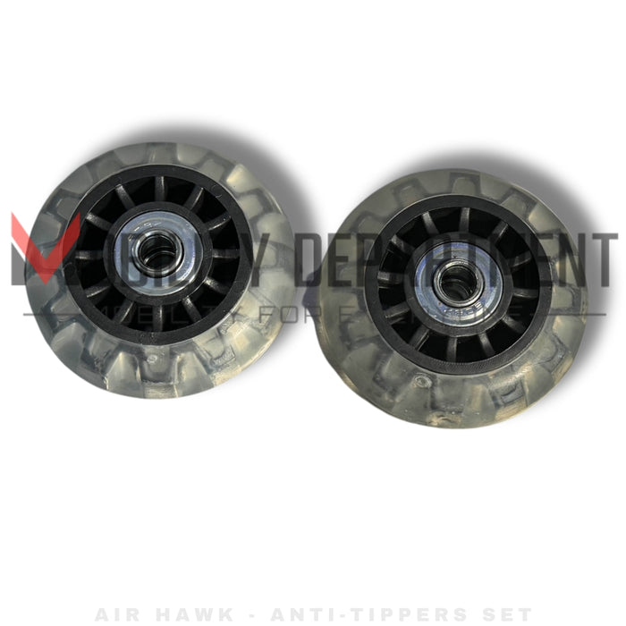 Front View Of airhawk Anti Tipper wheels