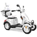 Bespoke Prestige Full Size 4-Wheel Mobility Scooterin White Color White Seat and White Wheel Rims
