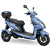 Bespoke Regal Full Size 3-Wheel Mobility Scooter in Blue Color with Black Seat and Black Wheel Rims
