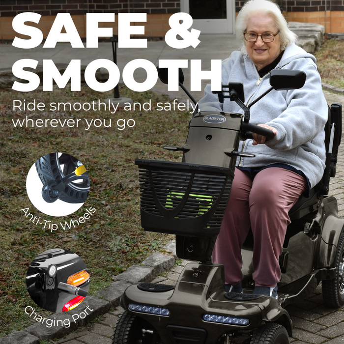 Gladiator 4 Wheel Heavy Duty Portable Mobility Scooter