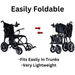 Helium Folding Power Chair Folded Up