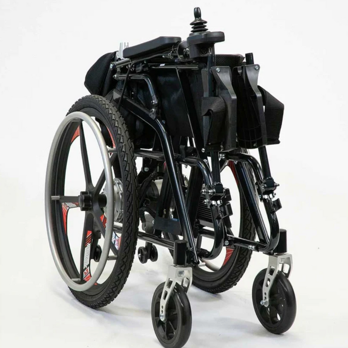 ModelHHybridElectricWheelchairFoldedUp
