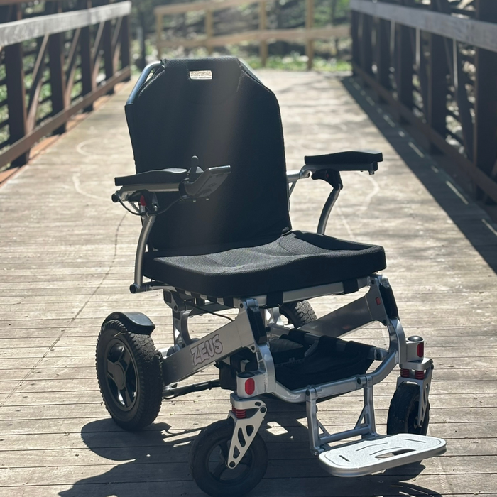 Zeus Power Wheelchair Front Left View