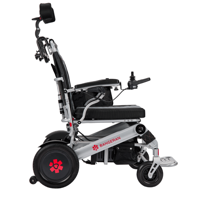 Mammoth EX 500 LB Weight Capacity Auto Recline Bariatric Electric Wheelchair rear storage and backrest view