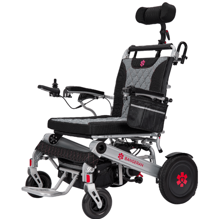 Mammoth EX 500 LB Weight Capacity Auto Recline Bariatric Electric Wheelchair reclining extended position