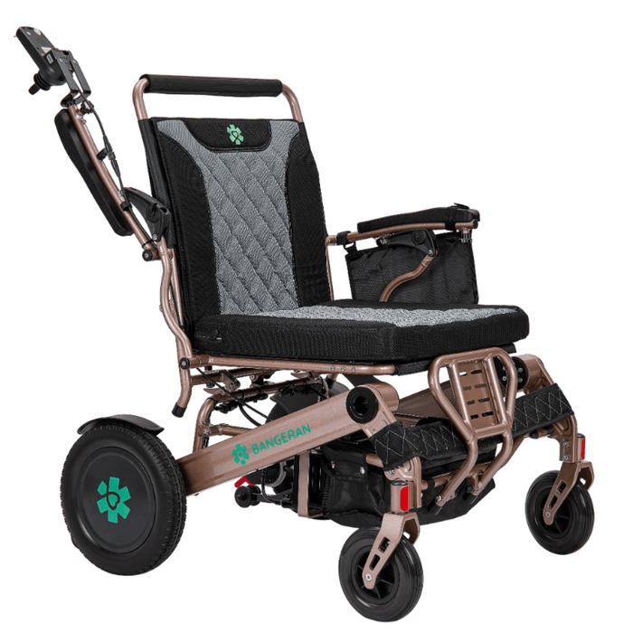 Mammoth EX 500 LB Weight Capacity Auto Recline Bariatric Electric Wheelchair compact turning angle