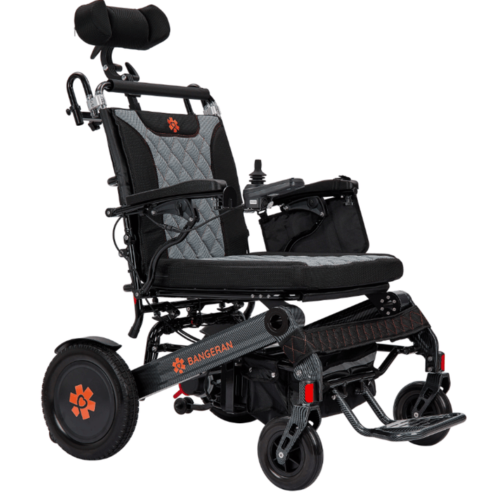 Mammoth EX 500 LB Weight Capacity Auto Recline Bariatric Electric Wheelchair angled front view