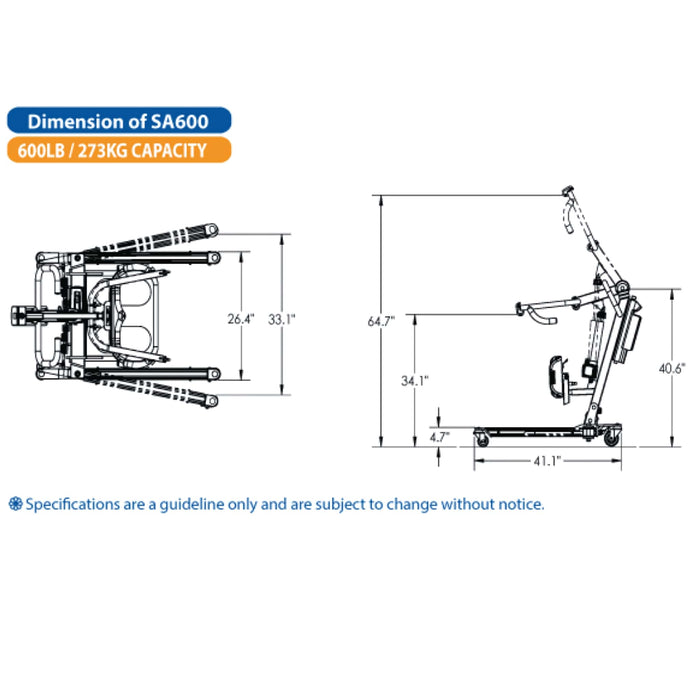 BestStandSA600Dimensions