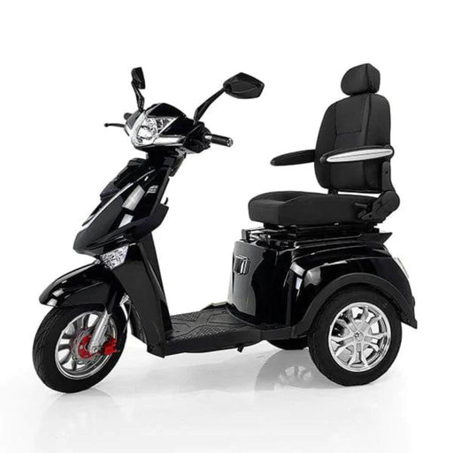 Veloce 3 Wheel Mobility Scooter Color Black Left Side View