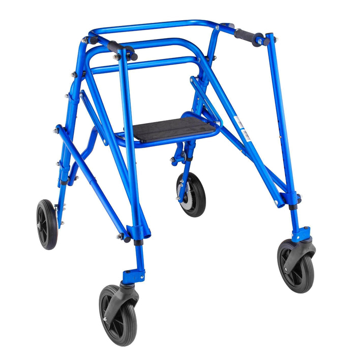 Circle Specialty Klip Posterior 4 Wheel Walker with Seat & 8" Outdoor Wheels