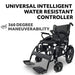 ComfyGo 6011 Folding Electric Wheelchair - Universal Intelligent Water Resistant Controller - 360 Degree Maneuverability