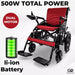 Comfygo 6011 500 Color Red Front Side Vuew Total Power - Dual Motor Li-ion Battery