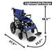 6011 Folding Electric Wheelchair Lightweight Design