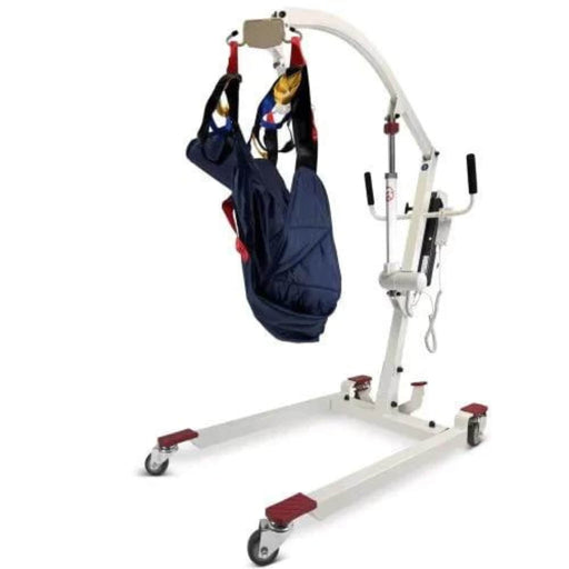 ComfyGo PL-3000 Electric Easy Patient Lift Color White Frame Front Left Side View