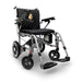 Ultra lightweight Electric Wheelchair ComfyGO X-7 - Color Black Backrest Majestic and Silver Frame - Front Right Side View