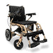 ComfyGO X-7 Electric Wheelchair Color Black Backrest Majestic Color Bronze Frame Front Right Side View