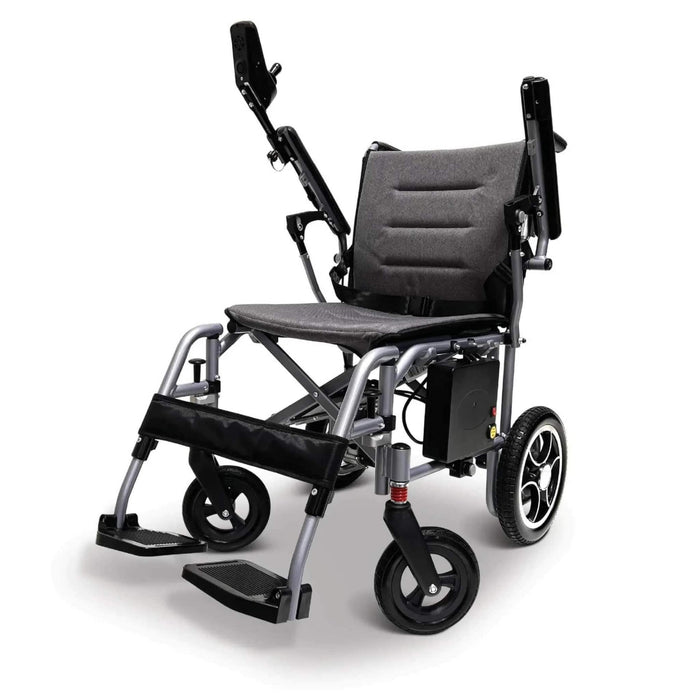 ComfyGoX-7UltraLightweightElectricWheelchairFrontSideViewandAdjustableArmrest