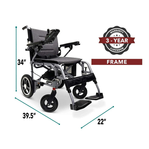 ComfyGoX-7UltraLightweightElectricWheelchairSize