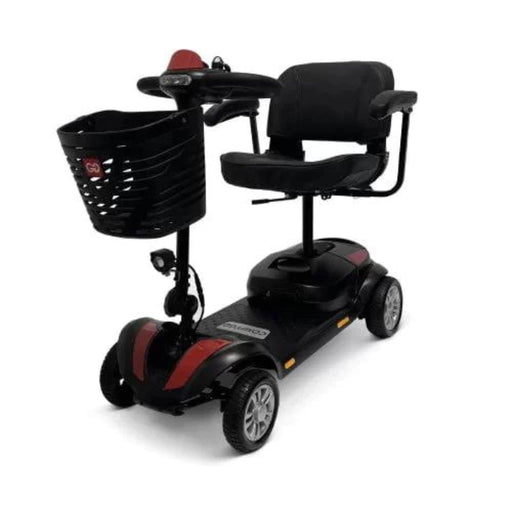 ComfyGo Z-4 Electric Powered Mobility Scooter 5 Part Detachable Frame - Color Red Front Side View
