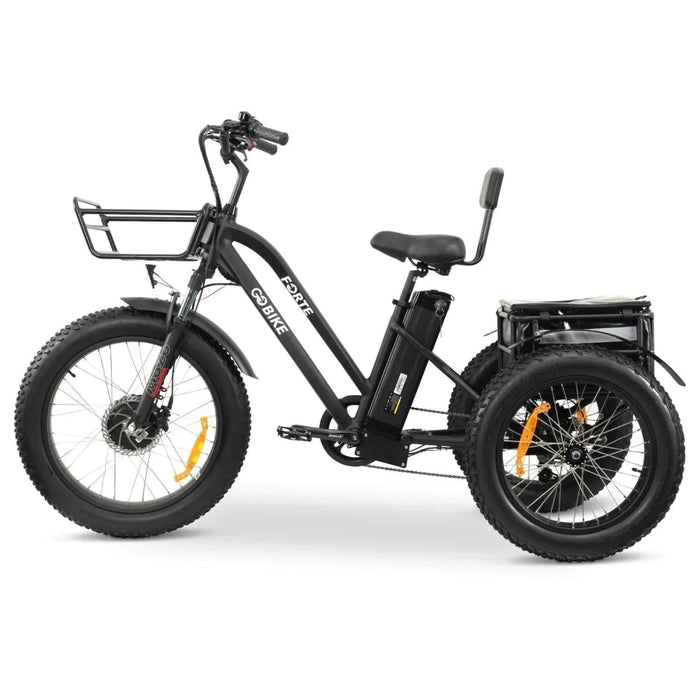 FORTE Electric Tricycle Color Black Left Side View