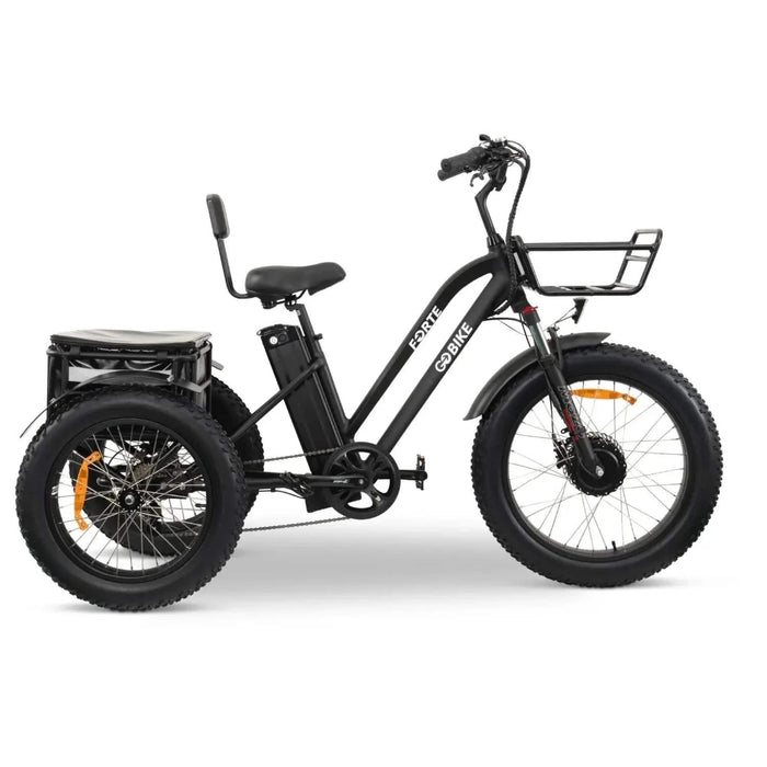 FORTE Electric Tricycle Color Black Right Side View
