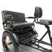 FORTE Electric Tricycle With Color Black Rear Seat