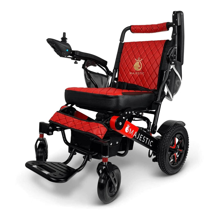 Majestic IQ-7000 - Front Side View Adjustable Armrest - Color Red Backrest and Red-Black Frame