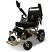 Comfygo IQ 7000 -Color Black Backrest and Bronze Frame Front Side View and Adjustable Armrest