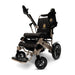 Majestic IQ-8000 Electric Wheelchairs Color Black Backrest and Silver Frame - Front Side-View