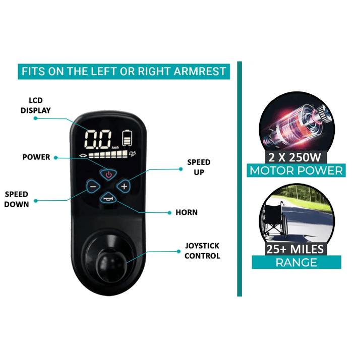 MAJESTIC 440 HD PLUS Remote Controlled Heavy Duty Electric Wheelchair