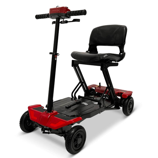 MS-4000 4-Wheel Mobility Electric Scooter Color Red Front Left Side View