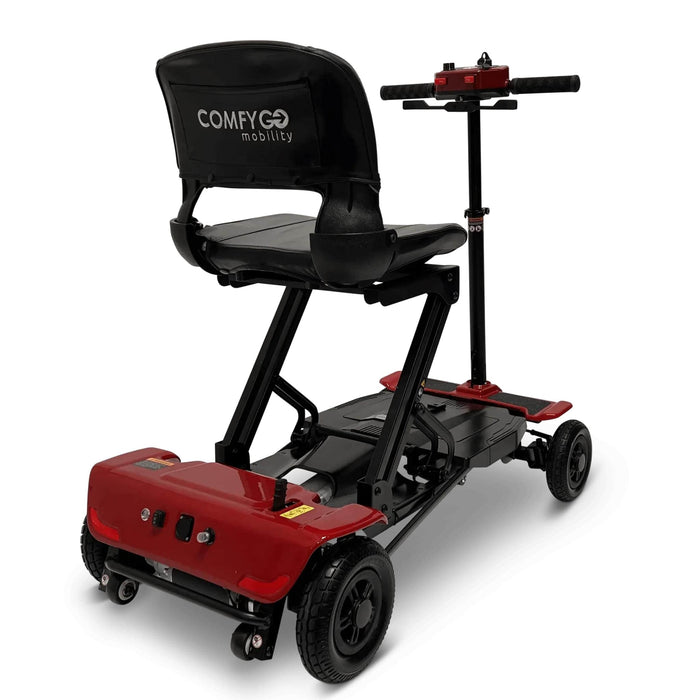 MS-4000 4-Wheel Mobility Electric Scooter Color Red Back Right Side View