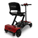 MS-4000 4-Wheel Mobility Electric Scooter Color Red Back Right Side View