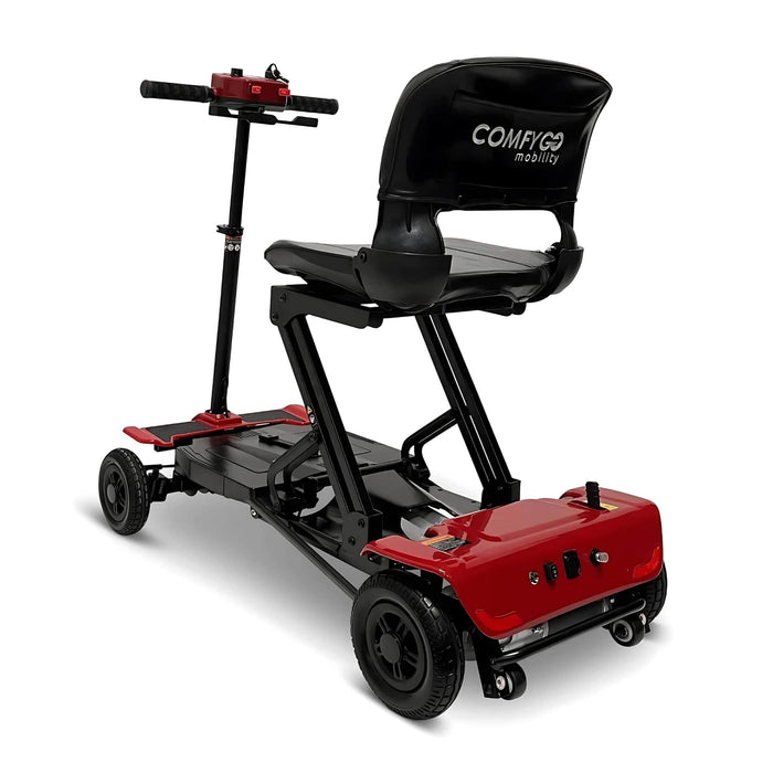 MS-40004-WheelMobilityElectricScooterColorRedBackLeftSideView