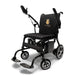 Phoenix Carbon Fiber Electric Wheelchair Color Black Front Left Side View with Remote Control