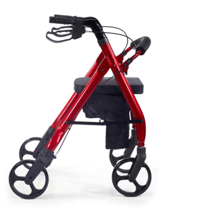 Comodita_Spazio_Roalling_Walker_side_view_red