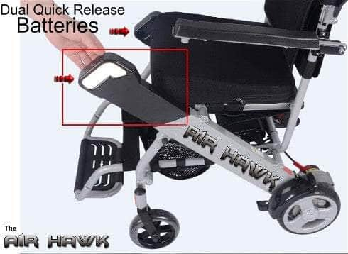 Air Hawk Foldable Electric Power Wheelchair