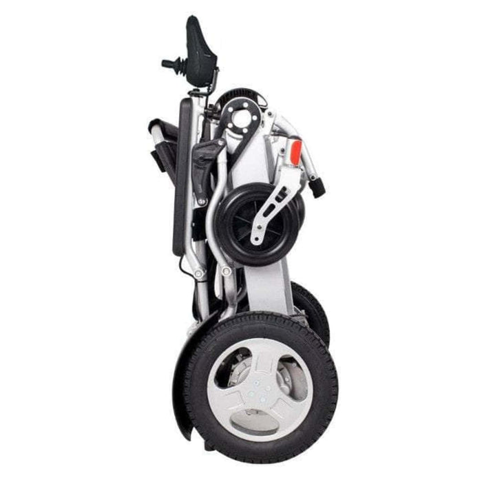 Electra 7 HD Wheelchair Color Silver Folded Left Side View