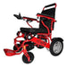 Electra 7 HD Power Wheelchair Color Red Front Left Side View