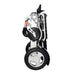 Electra 7 HD Wide Wheelchair Color Silver Side View Folded