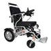 Electra 7 HD Wide Bariatric Foldable Wheelchair Color Black Frame Silver Front Right Side View