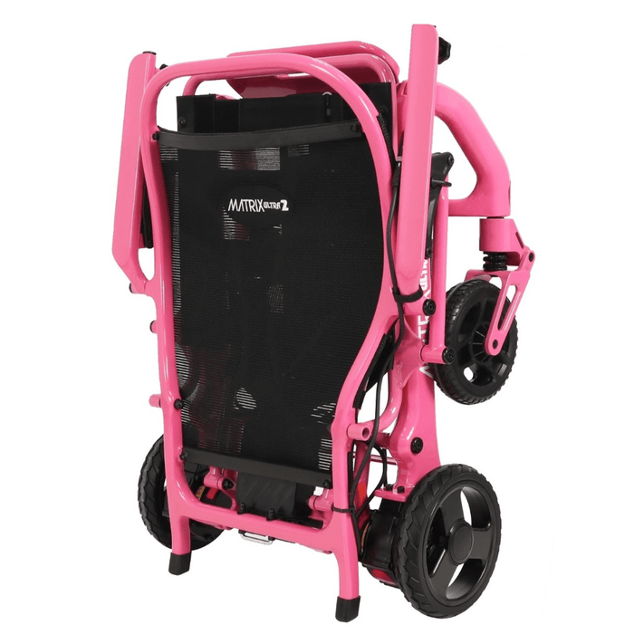 Matrix Ultra 2 2025 Model Carbon Fiber Folding Electric Wheelchair Red Open Box