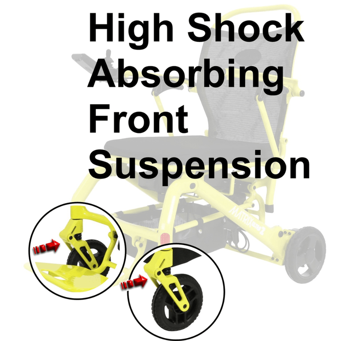 Matrix Ultra 2 2025 Model Carbon Fiber Folding Electric Wheelchair Red Open Box