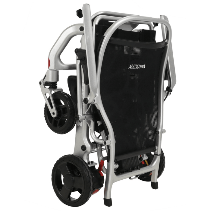 Matrix Ultra 2 2025 Model Carbon Fiber Folding Electric Wheelchair Red Open Box