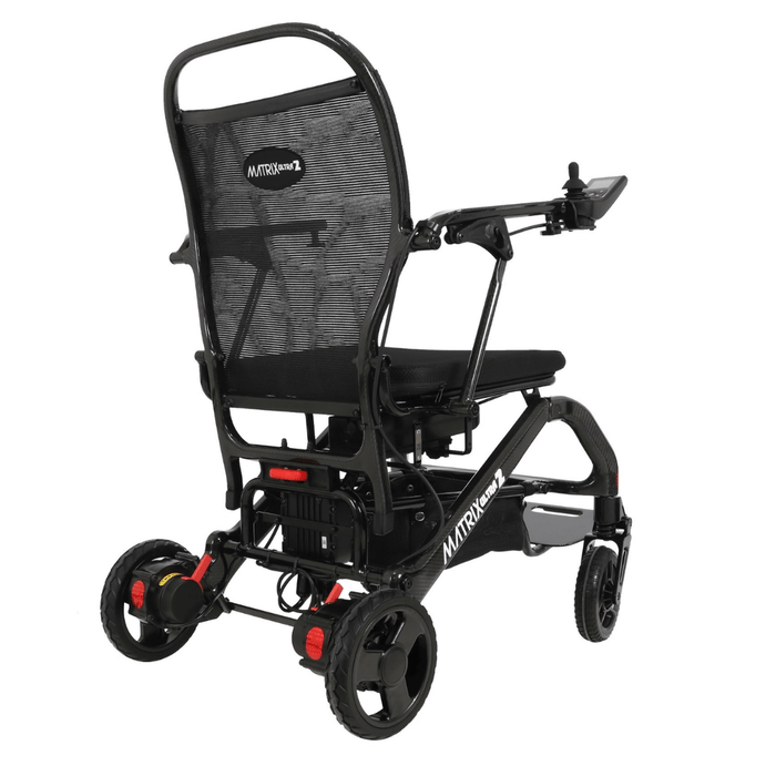 Matrix Ultra 2 2025 Model Carbon Fiber Folding Electric Wheelchair Red Open Box