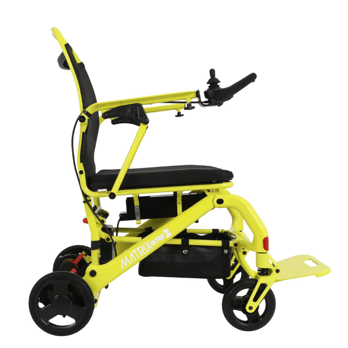 Matrix Ultra 2 2025 Model Carbon Fiber Folding Electric Wheelchair Red Open Box