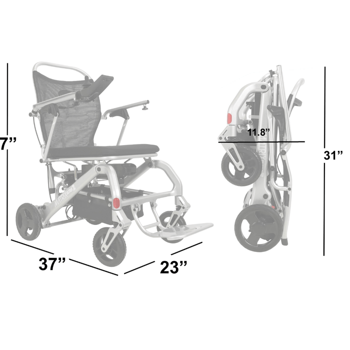 Matrix Ultra 2 2025 Model Carbon Fiber Folding Electric Wheelchair Red Open Box