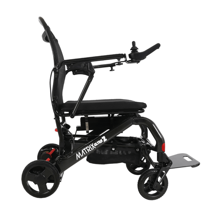Matrix Ultra 2 2025 Model Carbon Fiber Folding Electric Wheelchair Red Open Box