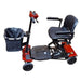 Megatrone Automatic Folding 4 Wheel Scooter  Color Red Left Side View